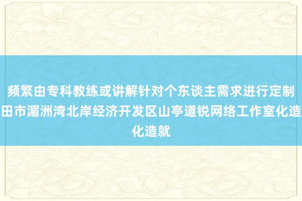 频繁由专科教练或讲解针对个东谈主需求进行定制莆田市湄洲湾北岸经济开发区山亭道锐网络工作室化造就